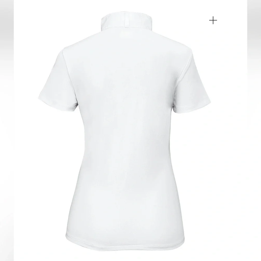 Ariat® Ladies’ White Aptos Equestrian Show Short  Sleeve Event Dressage NWOT XS - Picture 5 of 8